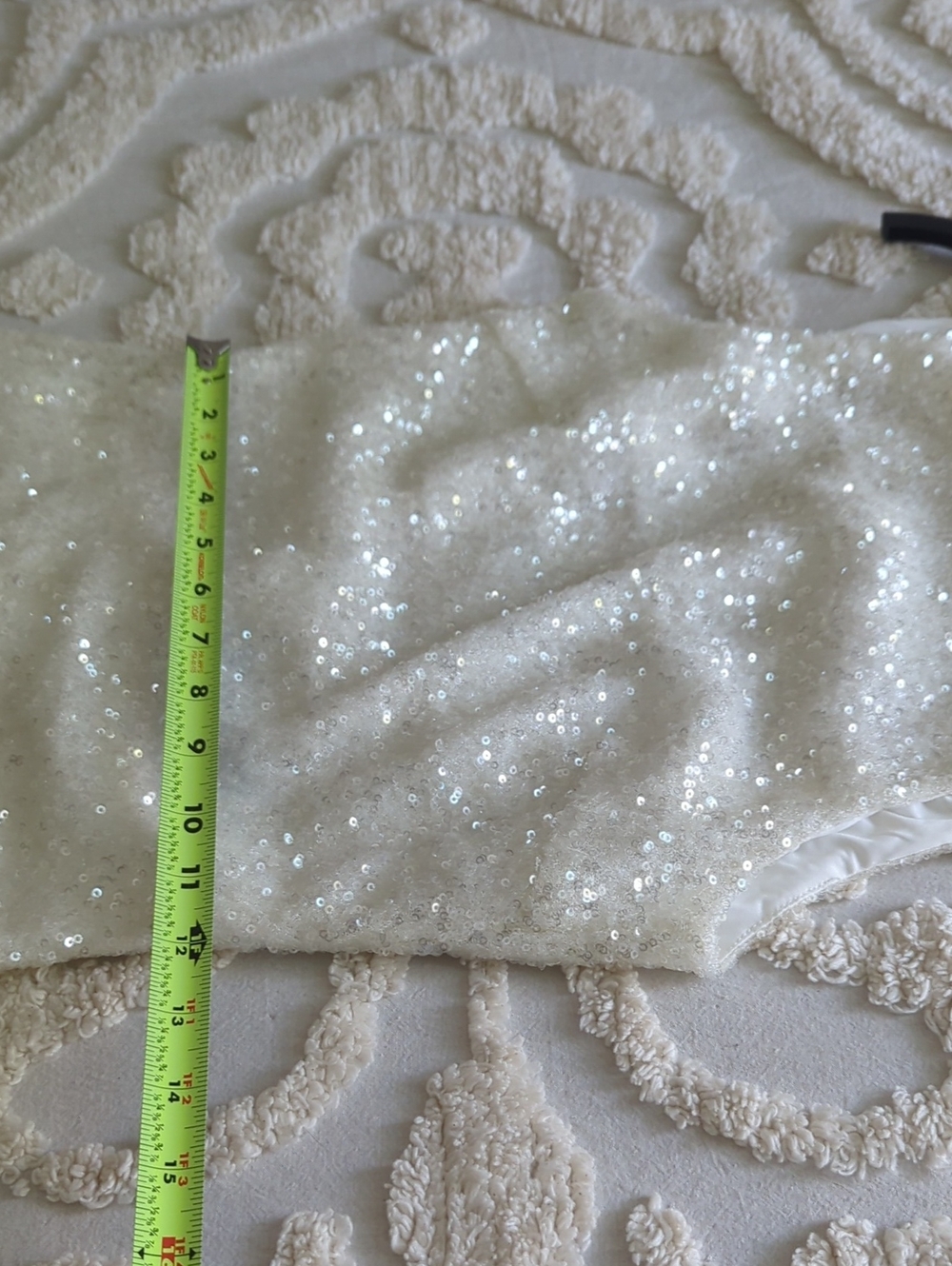 Anthropologie Mare Mare White Sequin Mini Dress NEW NWT Size XS - Picture 12 of 13